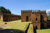 Gondar, Amhara Region, Ethiopia: Royal Enclosure - Bakaffa's palace - seen from the East - photo by M.Torres