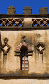 Gondar, Amhara Region, Ethiopia: Royal Enclosure - Yohannes Library - window with tuff arch - photo by M.Torres