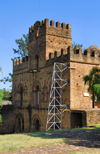 Gondar, Amhara Region, Ethiopia: Royal Enclosure - Mantewab's castle - photo by M.Torres