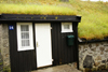 Norragta village, Eysturoy island, Faroes: entrance door of a Faroese house - photo by A.Ferrari