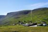 Srvgur village, Vgar island, Faroes: boat at the village entrance - VA193 - Srvgs Kommuna - photo by A.Ferrari