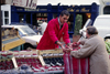 Paris, France: buying berries at a street market - Saint Germain des Prs, Rue de Buci - 6e arrondissement - photo by C.Lovell
