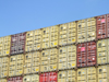 Le Havre, Seine-Maritime, Haute-Normandie, France: Containers piled on a Ship - photo by A.Bartel