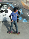 Le Havre, Seine-Maritime, Haute-Normandie, France: young skater at the skatepark - photo by A.Bartel