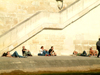 France - Paris: sun tanning by the river (photo by C.Schmidt)