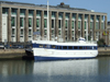 Le Havre, Seine-Maritime, Haute-Normandie, France: Duplex floating discotheque, in front of Casino Le Havre Partouche - Place Jules Ferry - photo by A.Bartel