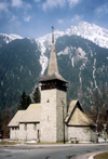 France / Frankreich -  Praz-de-Chamonix (Haute-Savoi): Alpine Church (photo by M.Torres)