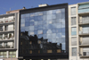 Le Havre, Seine-Maritime, Haute-Normandie, France: New building facade with solar panels - Dialoge, groupe Logeo - photo by A.Bartel