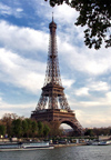 France - Paris: Eiffel tower and the river (photo by K.White)