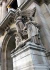 France - Paris: L'Opra Garnier - statues representing Lyrical drama - sculptor Jean-Joseph Perraud - IXeme - photo by K.White