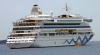 France - Cannes (Alpes Maritimes): cruise ship from London - the Aida vita (photo by C.Blam)