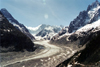 France / Frankreich - Chamonix-Mont-Blanc (Hte-Savoi): Mer de Glace glacier under the Mont-Blanc - photo by J.Rabindra