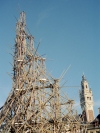 France - Lille: bamboo and the bellfry of the Chambre du Commerce (photo by M.Bergsma)