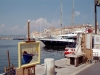 France - Saint Tropez  (Var): painting by the marina (photo by M.Bergsma)