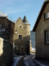 France - Ancizan (Midi-Pyrnes - Hautes Pyrnes dpt): medieval street (photo by A.Caudron)