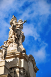 Paris, France: Grand Palais des Beaux-Arts, sculpture 'La Paix' over the porch, north side - sculptor Henri-douard Lombard - rive droite, Champs-lyses - 8e arrondissement - photo by M.Torres