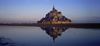 France - Mont St Michel (Manche, Basse Normadie): relection in the bay - tidal island - UNESCO World Heritage Site - photo by W.Algower