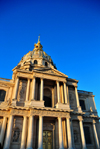 Paris, France: Htel des Invalides - Dome Church / Eglise du Dme / Chapelle royale - neo classical cum French Baroque faade by Jules Hardouin Mansart and Robert de Cotte - portico with Doric columns - friezes with triglyphs - tomb of Napoleon - Place Vauban - 7e arrondissement - photo by M.Torres