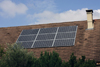 Brtigny-sur-Orge, Essonne, le-de-France, France: solar panels on the roof of a house - photovoltaic cells - photo by A.Bartel