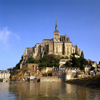 Mont Saint-Michel, Manche, Basse Normadie, France: rocky granite island on the mouth of the Couesnon River - Gothic Abbey - UNESCO World Heritage Site - photo by J.Fekete