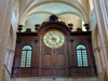 Caen, Calvados, Basse-Normandie, France: Abbey of Saint-Etienne / Abbaye aux Hommes - gilded 18th century clock - unusal Roman 4 - photo by A.Bartel