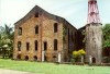 French Guiana - Iles du Salut / former Devil's islands: side view of the prison block - penitentiary - Cayenne commune - photo by G.Frysinger