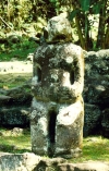 French Polynesia - Hiva Oa island - Marquesas: Puamau - Mea'e Iipona ancient cult site - tiki (ancient god) (photo by G.Frysinger)
