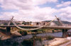 Galicia / Galiza - Ourense / Orense: bridge over the river Minho - Millenium bridge - ponte original sobre o rio Mio - ponte do Milnio - photo by M.Torres