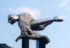 Galicia / Galiza - Vigo / VGO (Pontevedra province): Vigo: flying merman - statue at Porta do Sol - Prncipe street - Trito voador - photo by M.Torres
