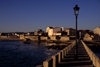 Galicia / Galiza - Cambados, Pontevedra province: the scenic fishing village of Cambados at dusk - Rias Baixas area - photo by S.Dona'