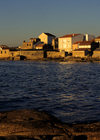 Galicia / Galiza - Cambados, Pontevedra province: waterfront at dusk - Rias Baixas area - photo by S.Dona'