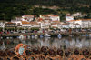Galicia / Galiza - Muros, A Corua: town and the ra de Muros e Noia - lobster traps - photo by S.Dona'