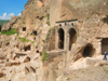 Georgia - Vardzia - Samtskhe-Javakheti region: Medieval cave city, hewn into the side of the rocks of Mt Erusheti - Lesser Caucasus Mountains - cave monastery - photo by L.McKay