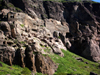 Georgia - Vardzia - Samtskhe-Javakheti region: caves hewn into the side of the rocks of Mt Erusheti - Cave City of Vardzia - photo by L.McKay