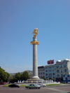 Georgia - Tbilisi: Freedom Square - Saint George's column - photo by N.Mahmudova