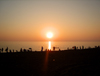 Georgia - Ureki, Guria region: beach at sunset - Black sea - Karadeniz - photo by S.Hovakimyan