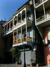 Tbilisi, Georgia: balconies - Abanot-Ubani District - photo by N.Mahmudova