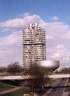 Germany - Bavaria - Munich / Mnchen: BMW's four-cylinder high rise building now houses a museum - architect: Karl Schwanzer / Im vierzylindrigen Hochhaus der Nayerischen Motorenwerke befindet sich heute ein Museum (photo by M.Torres)