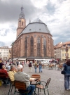 Germany / Deutschland / Allemagne -  Baden-Wurttemberg - Heidelberg:  plaza and the Heiliggeist Church - church of the Holy Spirit (photo by Efi Keren)