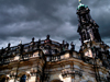 Dresden, Saxony / Sachsen, Germany / Deutschland: Hofkirche Roman Catholic Cathedral - bell tower - Altstadt - photo by E.Keren