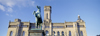 Hannover, Lower Saxony, Germany: horse statue in front of the University of Hanover, former castle of the King of Hanover and England - Gottfried Wilhelm Leibniz Universitt Hannover - LUH - photo by A.Harries