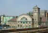 Berlin, Germany / Deutschland / Berlim / THF / TXL / SXF: new Germany - Elsenbrcke - old editor's building of 'Neues Deutschland' - the official party newspaper of the SED - Sozialistische Einheitspartei Deutschlands - photo by E.Soroko