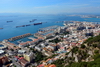 Gibraltar: town and waterfront along Queensway street -  photo by M.Torres