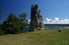 Gotland island - Lickershamn: limestone stack or rauk and the Baltic coast - photo by A.Ferrari