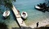 Greek islands - Corfu / Kerkira: arriving - small boat - beach - photo by A.Dnieprowsky