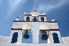 Greek islands - Santorini / Thira: bells - photo by A.Dnieprowsky
