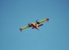 Greek islands - Samos: fire-fighters Canadair sea-plane going to the mountains  - photo by M.Bergsma