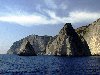 Greek islands - Zante / Zakinthos: cones on the sea - photo by A.Dnieprowsky