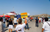 Greece - Paros: Hotel and pension owners greeting ferry passengers in Paroikia - photo by D.Smith