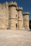 Greece - Rhodes island - Rhodes city - Grand Masters Palace - main gate - photo by A.Dnieprowsky